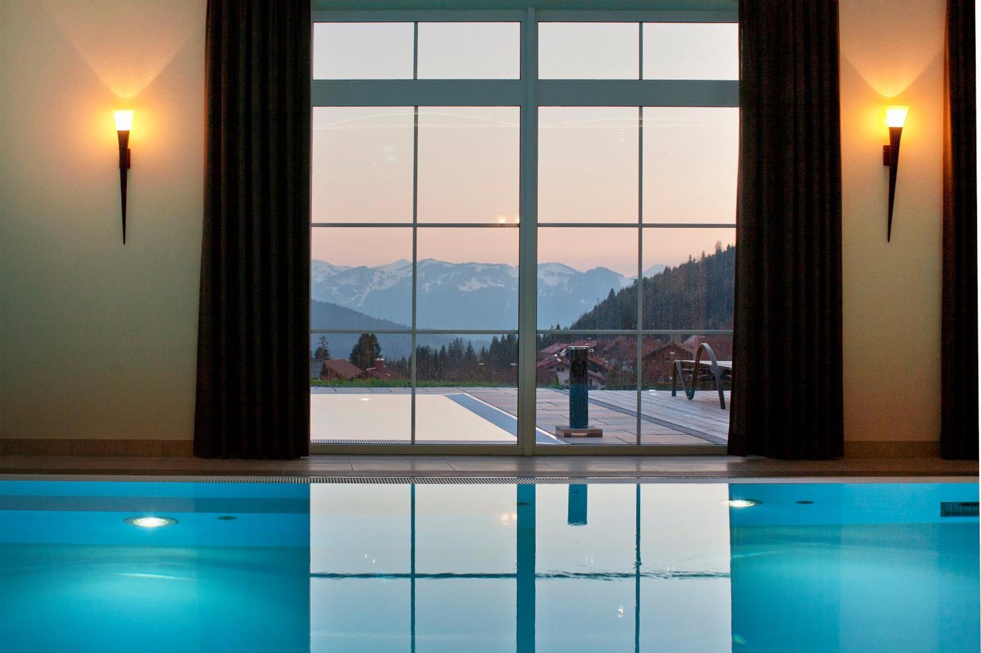 Alpin Lodges - Moderne Appartements Mit Zugang Zu 3000 Qm Spa Panoramahotel Oberjoch Bad Hindelang Dış mekan fotoğraf